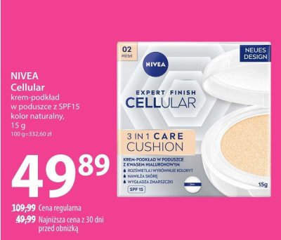 Krem-podkład NIVEA Cellular w poduszce z SPF15 kolor naturalny promocja w Hebe
