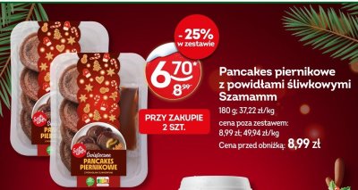 Pancakes piernikowe z powidłami śliwkowymi Szamamm promocja w Żabka