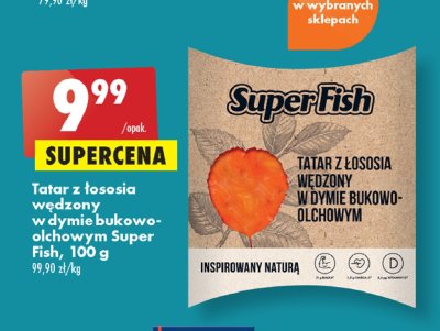 Tatar z łososia wędzony w dymie bukowo-olchowym Superfish promocja