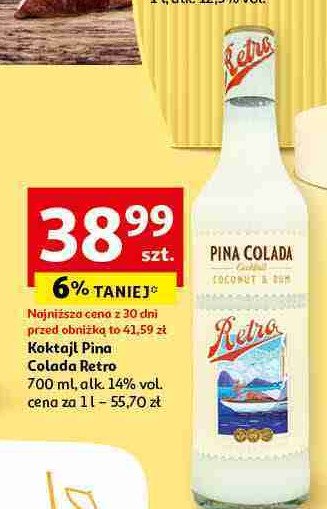 Likier Pina colada retro promocja