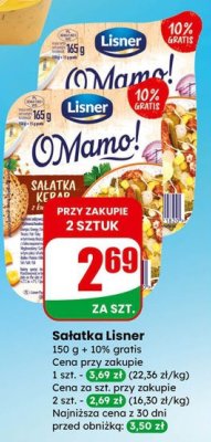 Sałatka O Mamo!  promocja w Dino