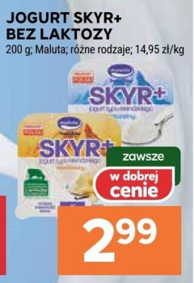 Jogurt SKYR+ BEZ LAKTOZY 200g promocja w Stokrotka