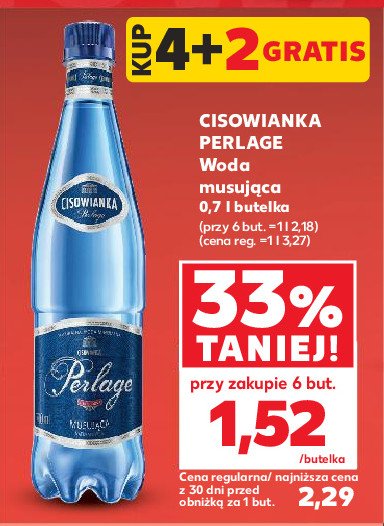 Woda musująca Cisowianka perlage promocja