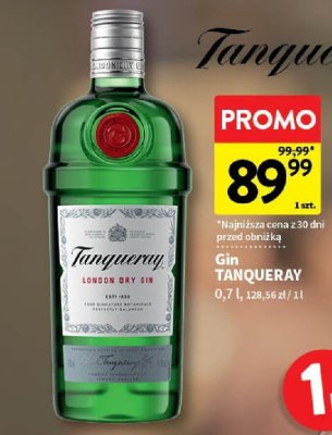 Gin TANQUERAY 0,7 l promocja w Intermarche