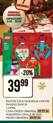 Klocki LEGO kolekcja ozdób świątecznych promocja w Dino