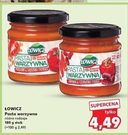 Pasta warzywna z papryką i czerwoną fasolą Łowicz promocja