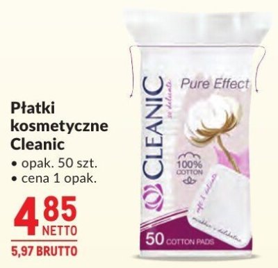 Płatki kosmetyczne Cleanic promocja w Makro