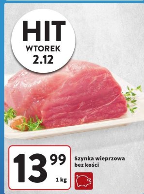Szynka wieprzowa bez kości promocja w Intermarche