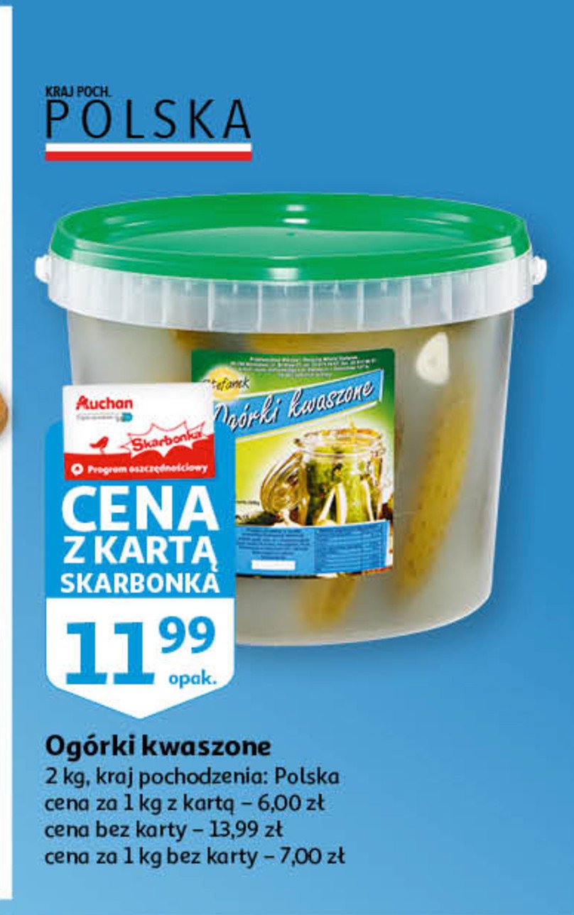Ogórek kwaszony Stefanek promocja w TOPAZ