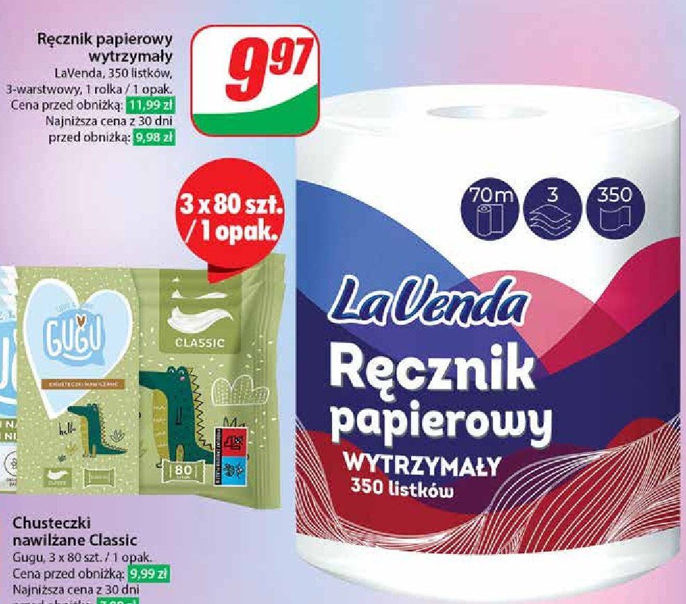 Recznik papierowy Lavenda promocja