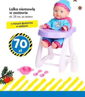 Lalka niemowlę w zestawie promocja w Tedi