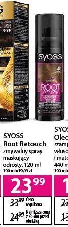 Spray maskujący odrosty - brąz Syoss root retoucher promocja