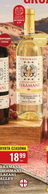 Wino Teramani Pirosmani białe półwytrawne promocja w Biedronka