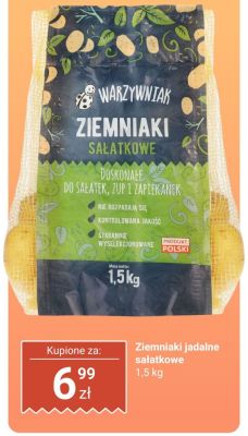 Ziemniaki jadalne promocja w Biedronka