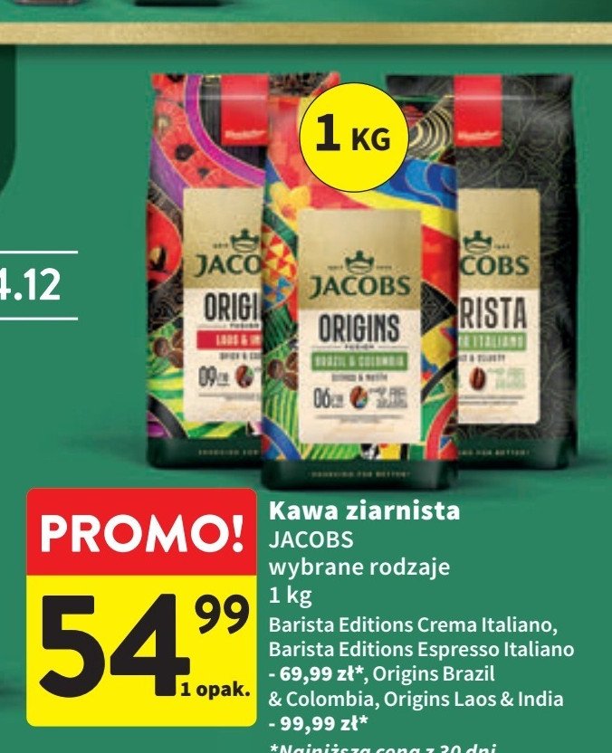 Kawa Jacobs crema italiano promocja w Intermarche