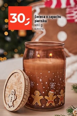 Świeca o zapachu piernika promocja w Dealz