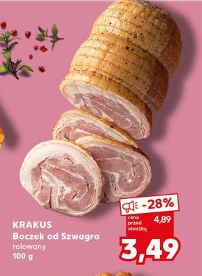 Boczek od szwagra Krakus animex promocja w Stokrotka