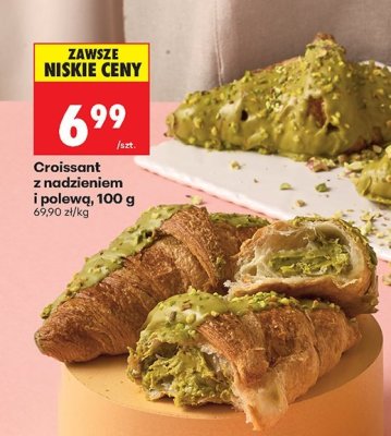 Croissant z nadzieniem i polewą, 100 g Biedronka promocja w Biedronka