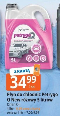 Płyn do chłodnic Petrygo Q New różowy 5 litrów promocja w Leclerc