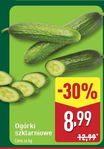 Ogórki szklarniowe promocja w Aldi