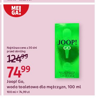 Woda toaletowa Joop! go promocja w Rossmann