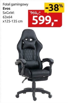 Fotel gamingowy Evos Black Red White promocja w Black Red White