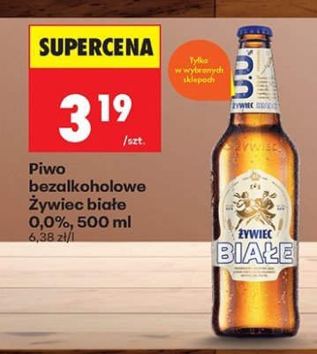 Piwo bezalkoholowe Żywiec Białe 0,0% promocja w Biedronka