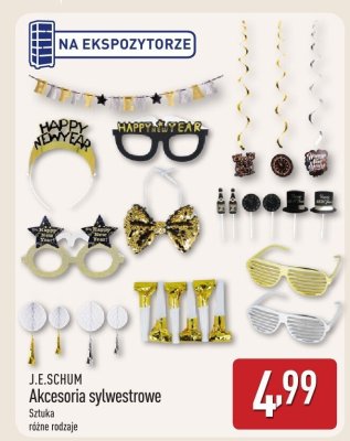 Akcesoria sylwestrowe J.E.SCHUM promocja w Aldi
