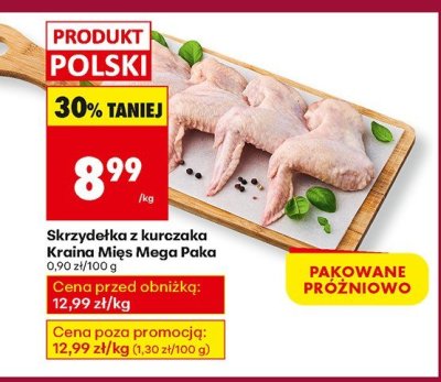 Skrzydełka z kurczaka Kraina Mięs Mega Paka promocja w Biedronka