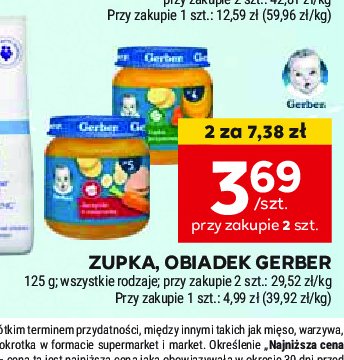 Zupka jarzynowa Gerber promocja