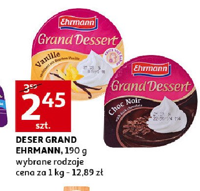 Deser choc noir Ehrmann grand dessert promocja