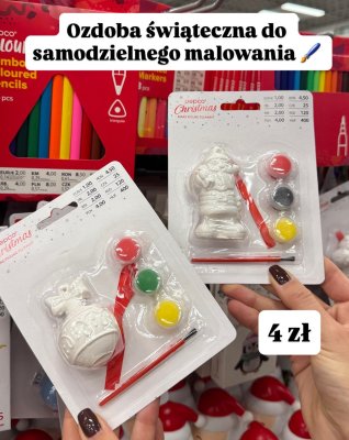 Ozdoba świąteczna do samodzielnego malowania  promocja w Pepco