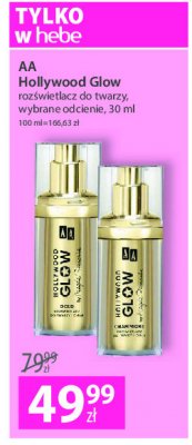 Roz艣wietlacz do twarzy i cia艂a champagne Aa hollywood glow promocja