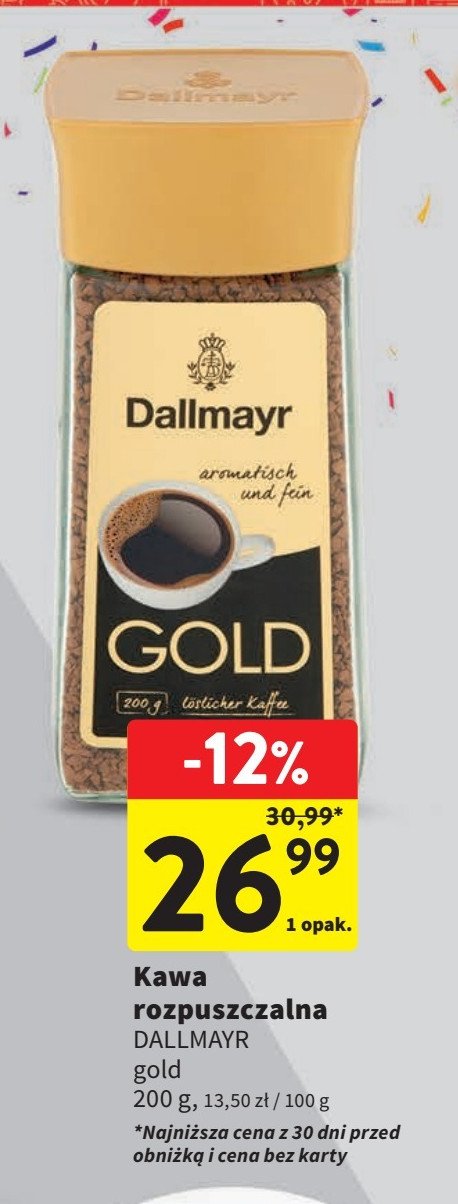 Kawa Dallmayr gold promocja w Intermarche