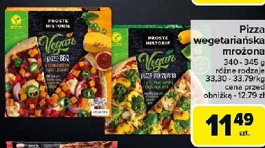 Pizza warzywana z grillowaną papryką i pesto Iglotex proste historie vegan promocja w Carrefour