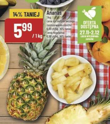Ananas promocja w POLOmarket