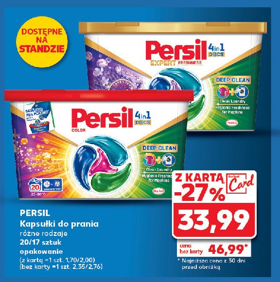 Kapsułki do prania deep clean Persil expert promocja