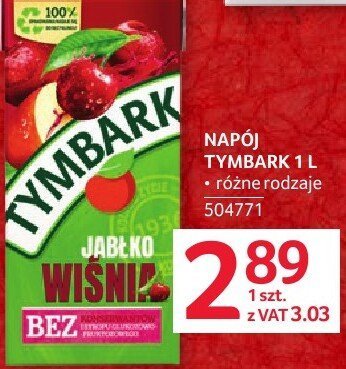 Napój Tymbark 1L różne rodzaje promocja w Selgros
