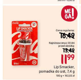 Błyszczyk do ust coca-cola Lip smacker promocja