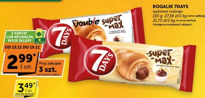 Rogalik 7Days Super Max wybrane rodzaje promocja w Groszek