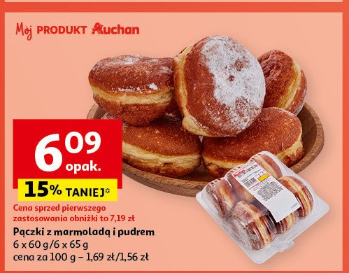 Pączek z pudrem Auchan promocja