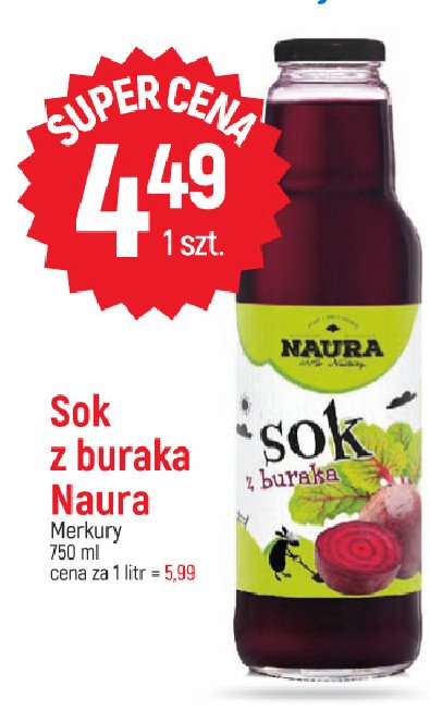 Sok z buraka NATURA promocja w SPAR