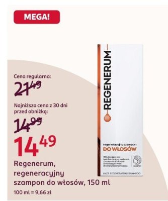 Serum regeneracyjne szampon do włosów, 150 ml promocja w Rossmann