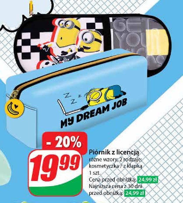 Piórnik minionki promocja