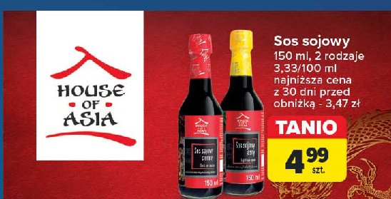 Sos sojowy jasny House of asia promocja w Carrefour