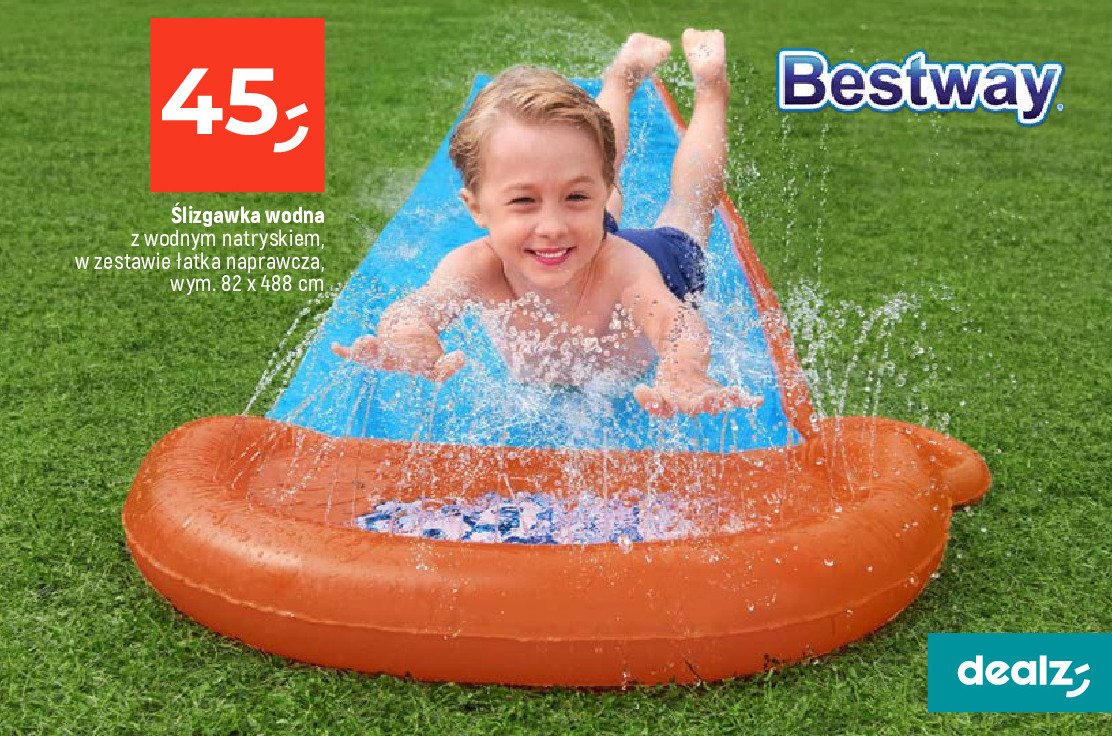 艢lizgawka wodna double slide Bestway promocja