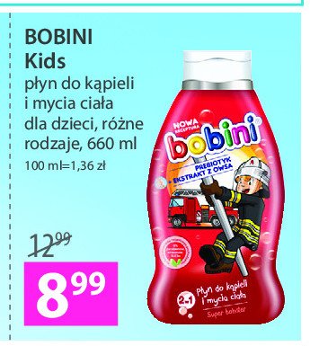 Płyn do kąpieli i mycia super bohater Bobini promocja