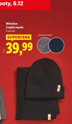 Wittchen Czapka męska 6 wzorów promocja w Lidl