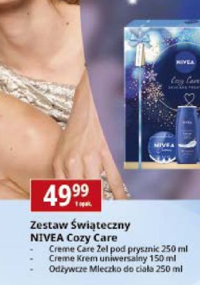 Zestaw Świąteczny NIVEA Cozy Care promocja w Leclerc