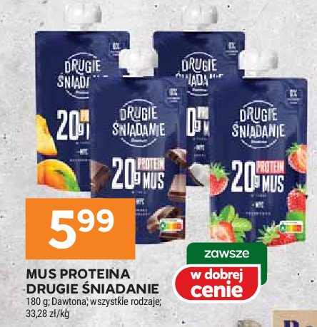 Mus o smaku czekolady Drugie śniadanie promocja w Stokrotka